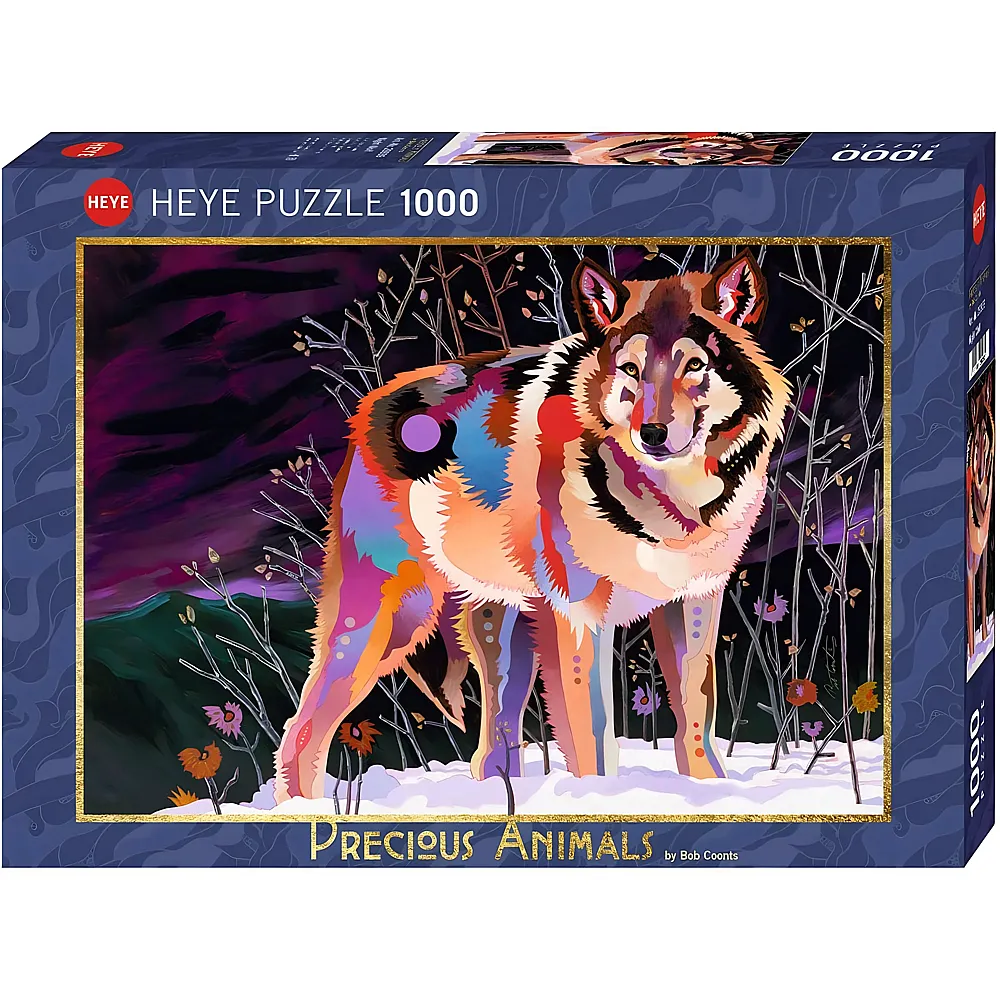 HEYE Puzzle Precious Animals Night Wolf 1000Teile