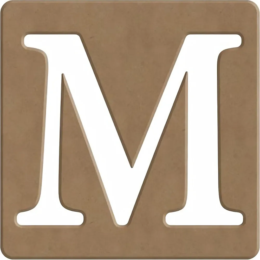 Gomille M Scrabble Buchstabe - 6cm - 10x10cm - Suche