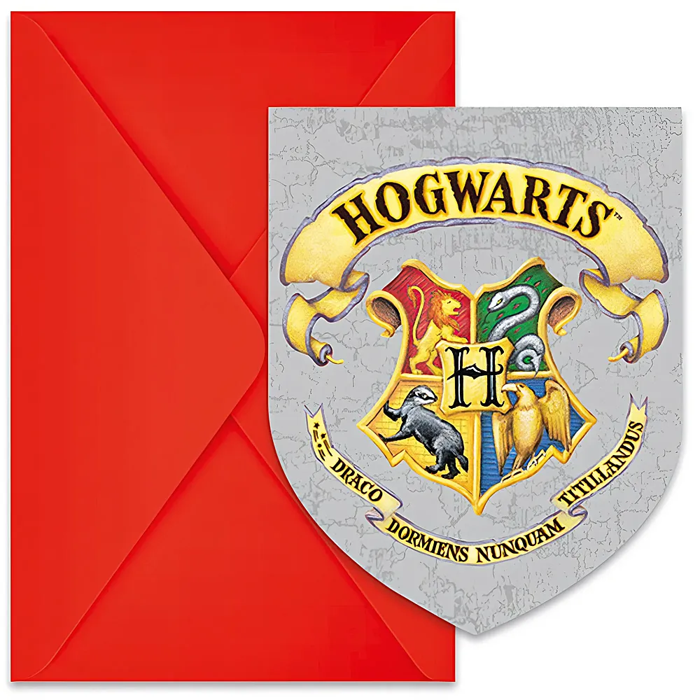Procos Einladungen Harry Potter 6Teile | Kindergeburtstag