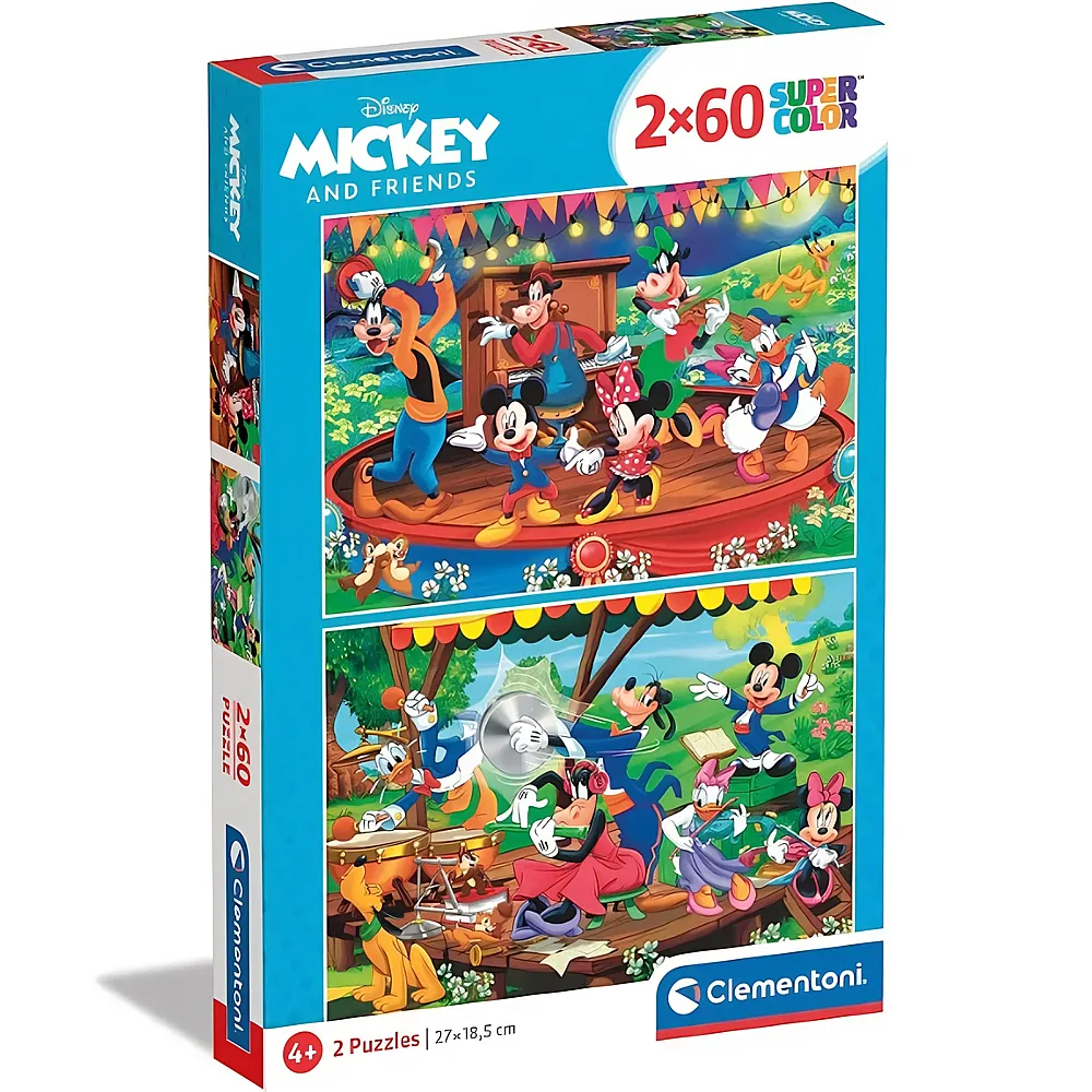 Clementoni Puzzle Mickey and Friends 2x60