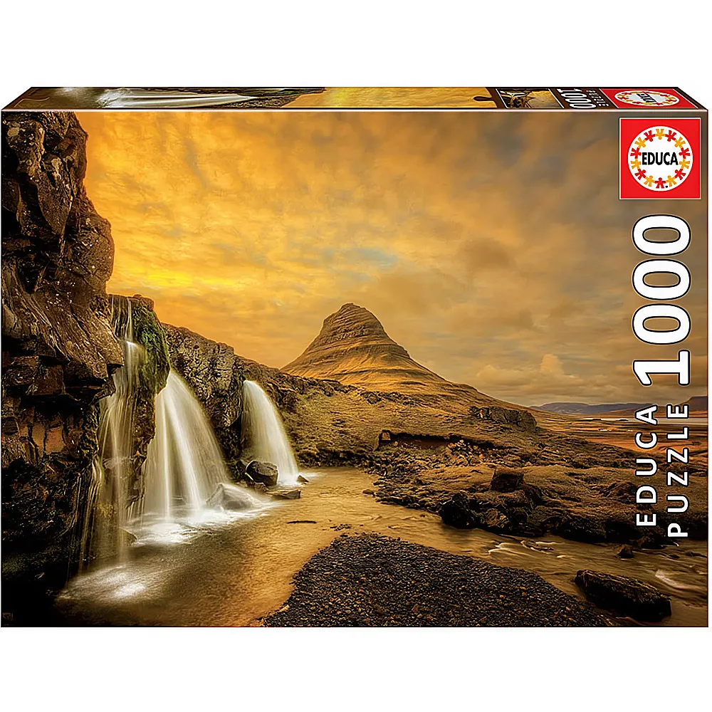 Educa Puzzle Kirkjufellsfoss Waterfall Iceland 1000Teile