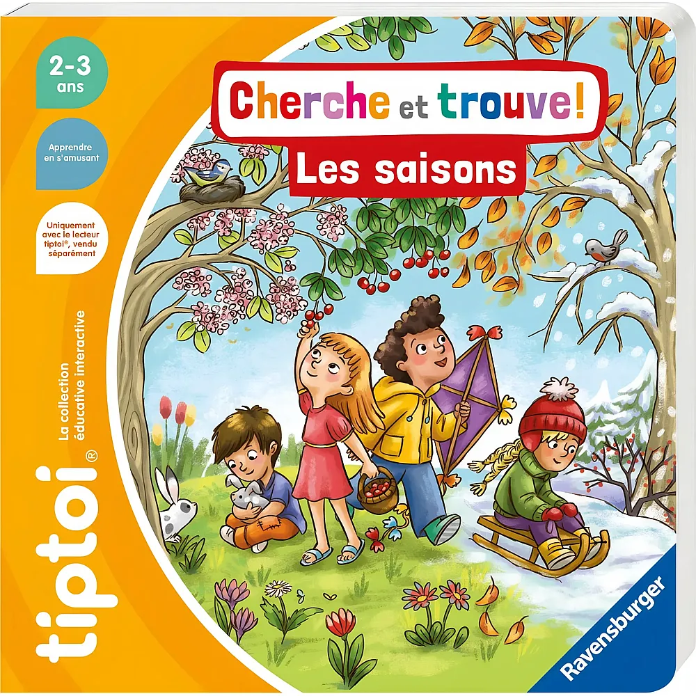 Ravensburger tiptoi Cherche et Trouve Les saisons - Franais