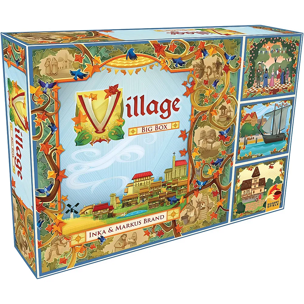 Asmodee Village Big Box Grundspiel inkl. Erweiterungen - Deutsch