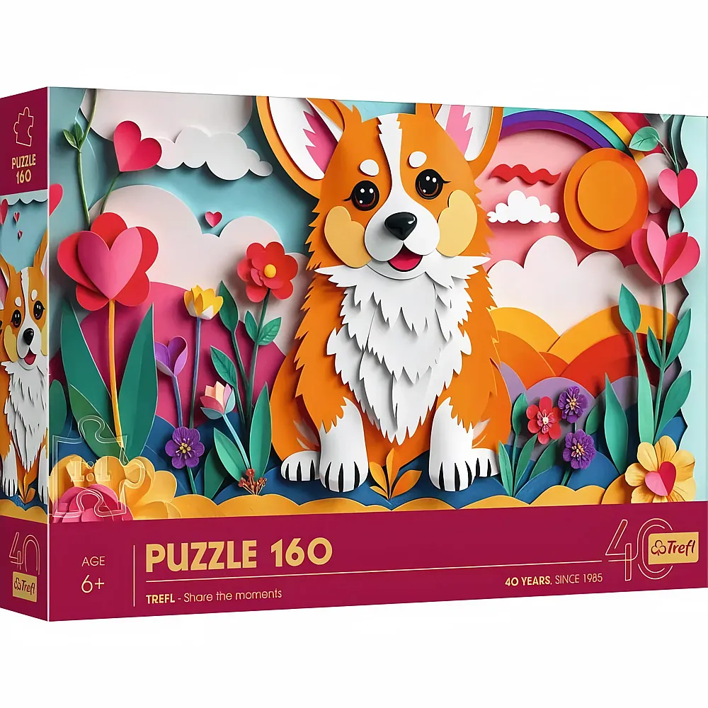 Puzzle 40 Jahre Trefl Kleiner Hund 160Teile