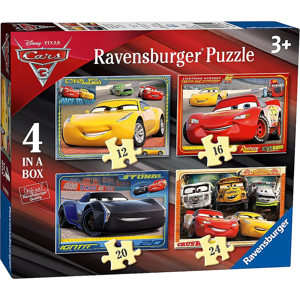 Ravensburger Puzzle 4in1 Disney Cars 12-24
