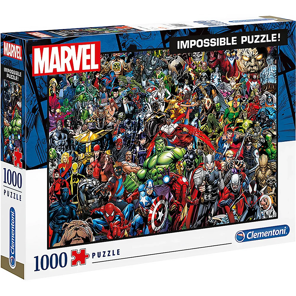 Clementoni Puzzle High Quality Collection Avengers Marvel Impossible 1000Teile