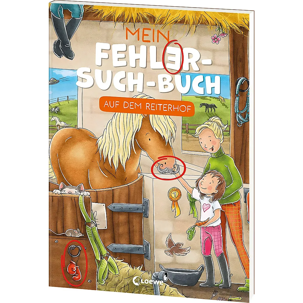 meinspielzeug - Loewe Mein Fehler-Such-Buch-Auf dem Reiterhof | Wimmelb�cher