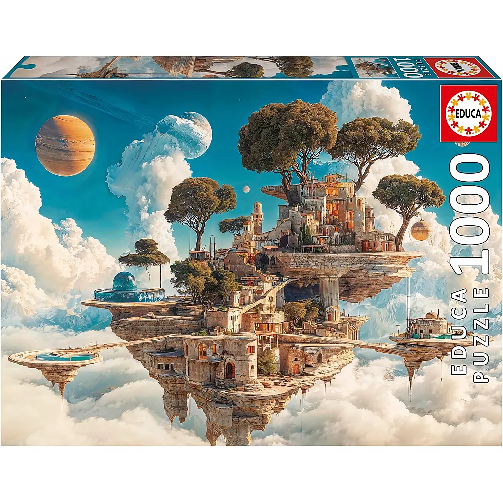 Educa 1000-teiliges Puzzle f�r Erwachsene  Wolkenk�nigreich. Inklusive Fix Puzzle-Kleber. Masse: 68 x 48 cm. Ab 14 Jahren