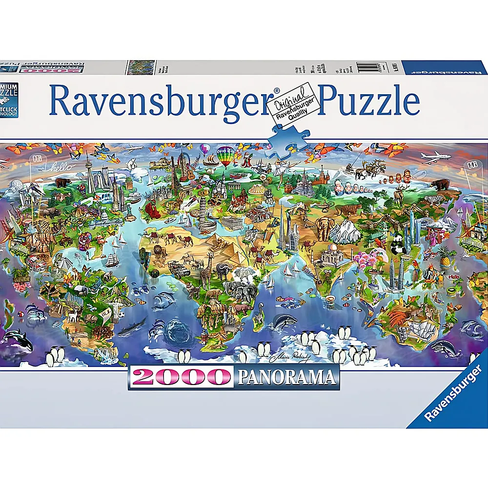Ravensburger Puzzle Panorama Wunder der Welt 2000Teile