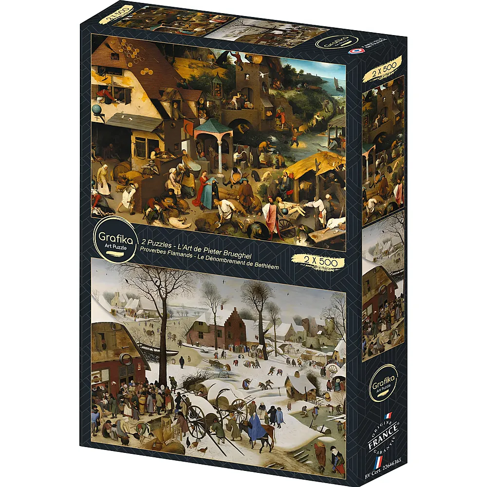 Grafika Puzzle Art Collection Pieter Brueghel Fl�mische Meisterwerke 500Teile