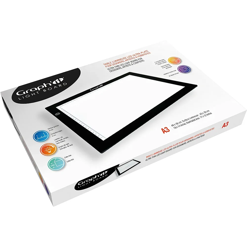 Graph'it Light Board A3 Led Ultra-plate 30x43cm