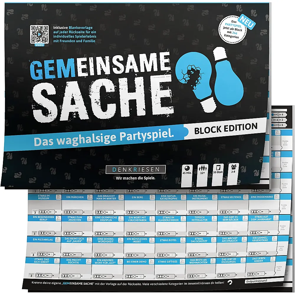 Denkriesen Gemeinsame Sache - Das waghalsige Partyspiel - Deutsch | Partyspiele