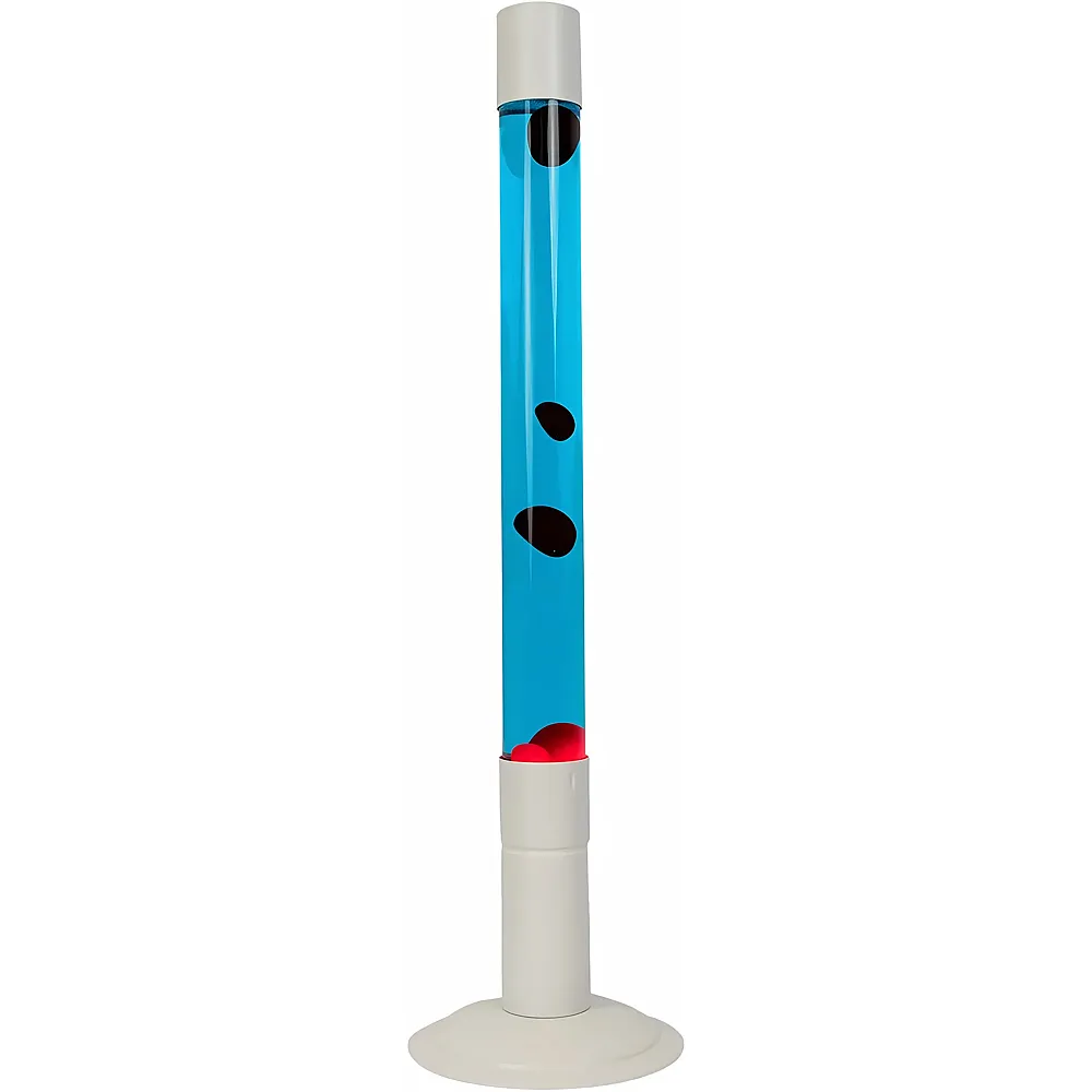 Fisura XXL-Lavalampe mit weissem Sockel, blauer Fl�ssigkeit