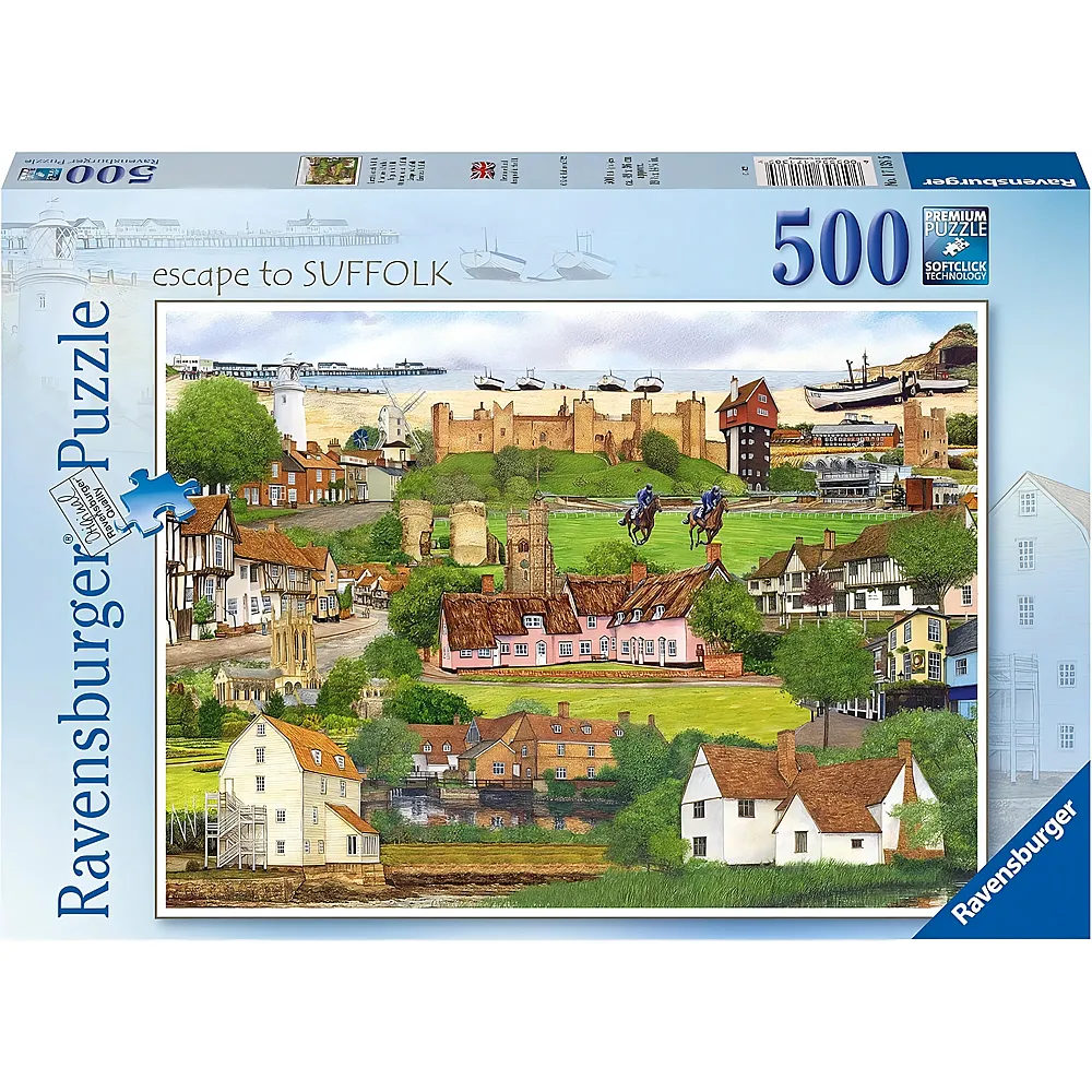 Ravensburger Escape to Suffolk Puzzle f�r Erwachsene und Kinder ab 10 Jahren, England, UK