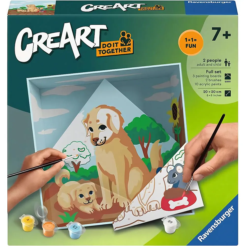 Ravensburger CreArt Do it together - Malen nach Zahlen Hunde