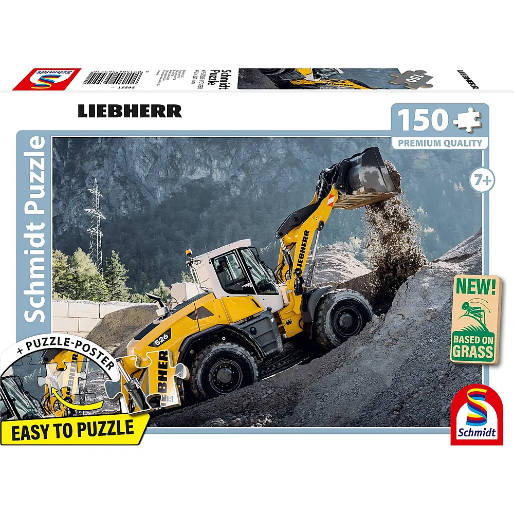 Schmidt Puzzle Liebherr, Radlader L526 150Teile