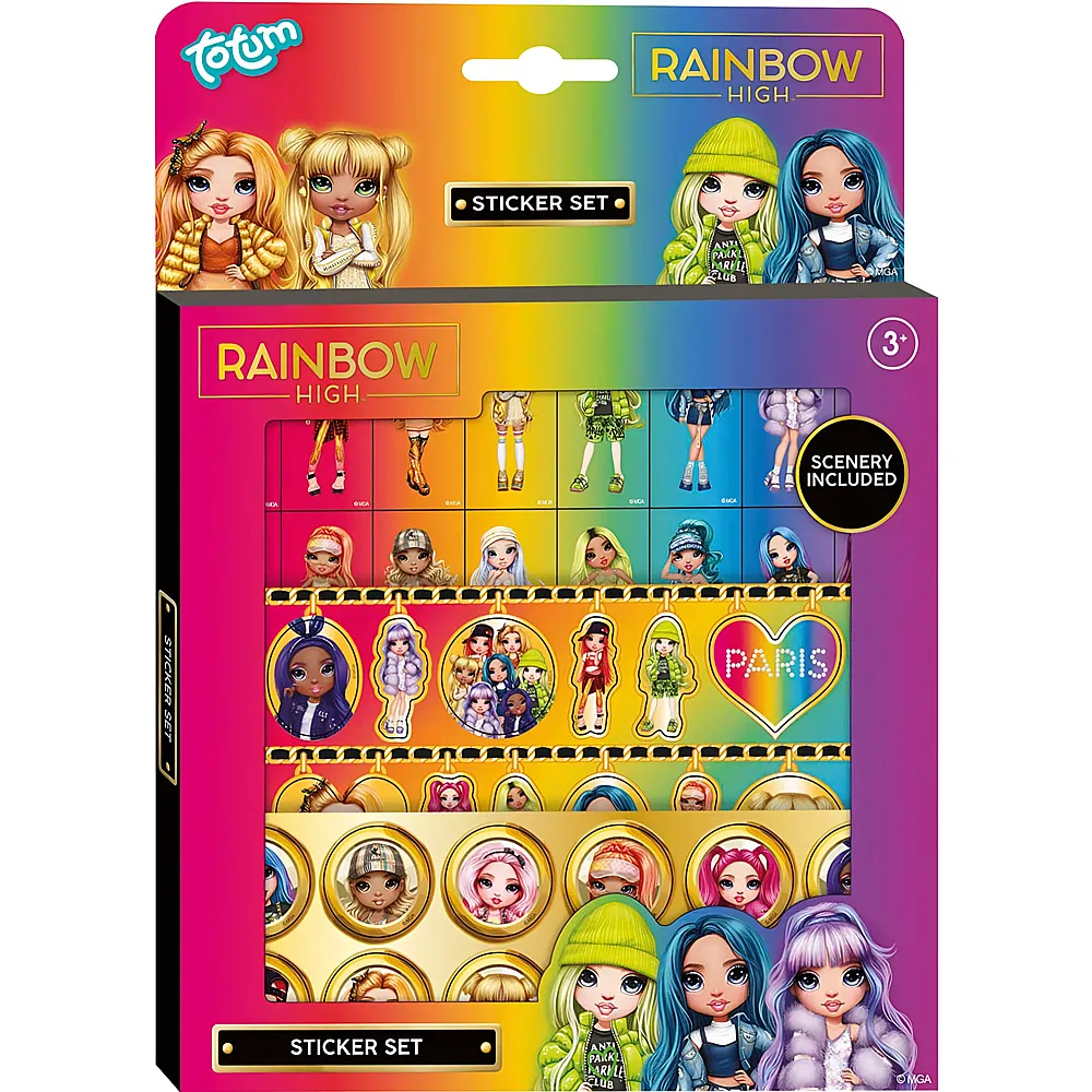 Totum Rainbow High Aufkleber-Set
