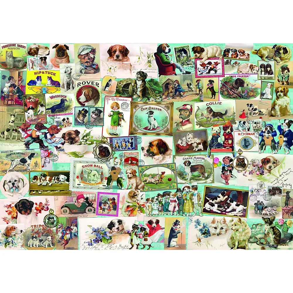 Bluebird Puzzle Hunde Collage - 1500 Teile - Puzzle 1500 Teile
