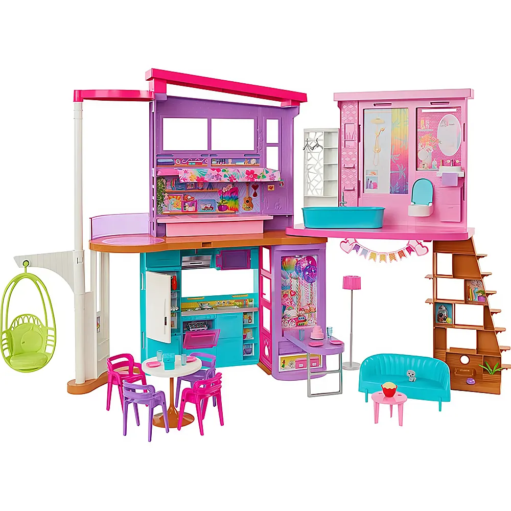 Barbie Puppenhaus Malibu Haus Spielset