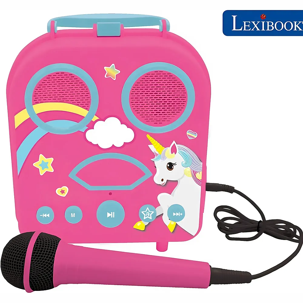 Lexibook Einhorn My Secret tragbarer Koffer mit BT Lautsprecher