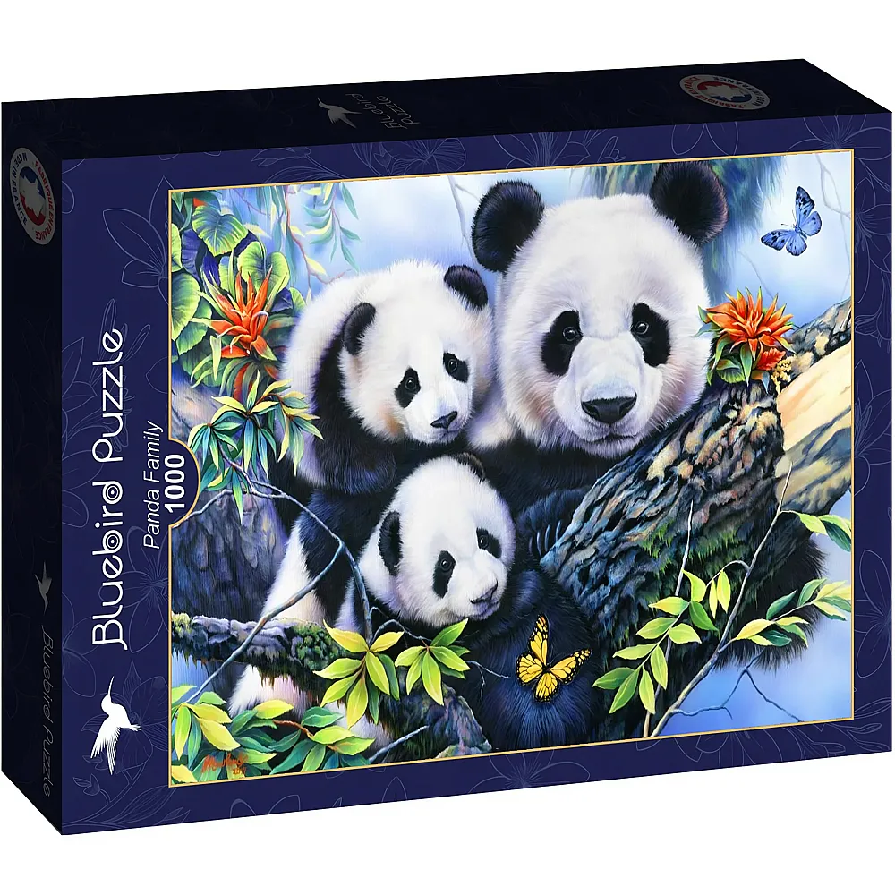Bluebird Puzzle Panda Family - 1000 Teile