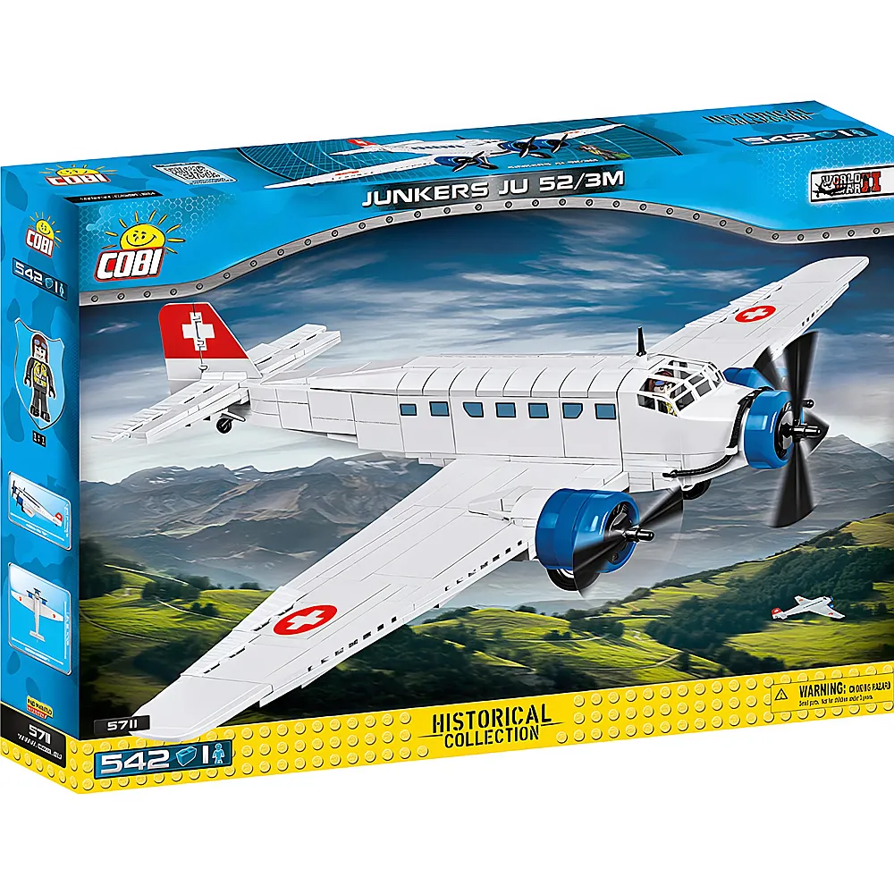 COBI Historical Collection Junkers JU-52/3M G4E Swiss 5711