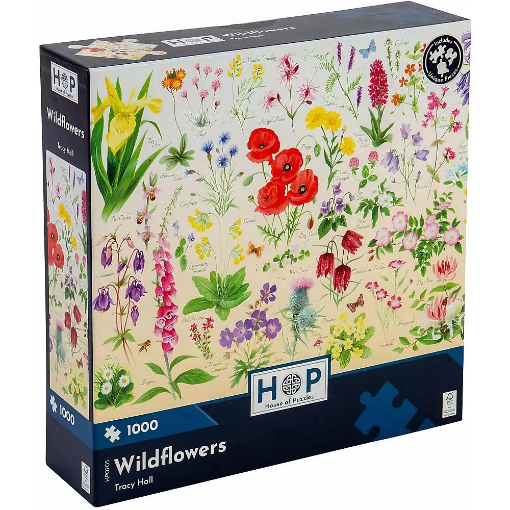 HOP - House of Puzzles Wildblumen 1000Teile