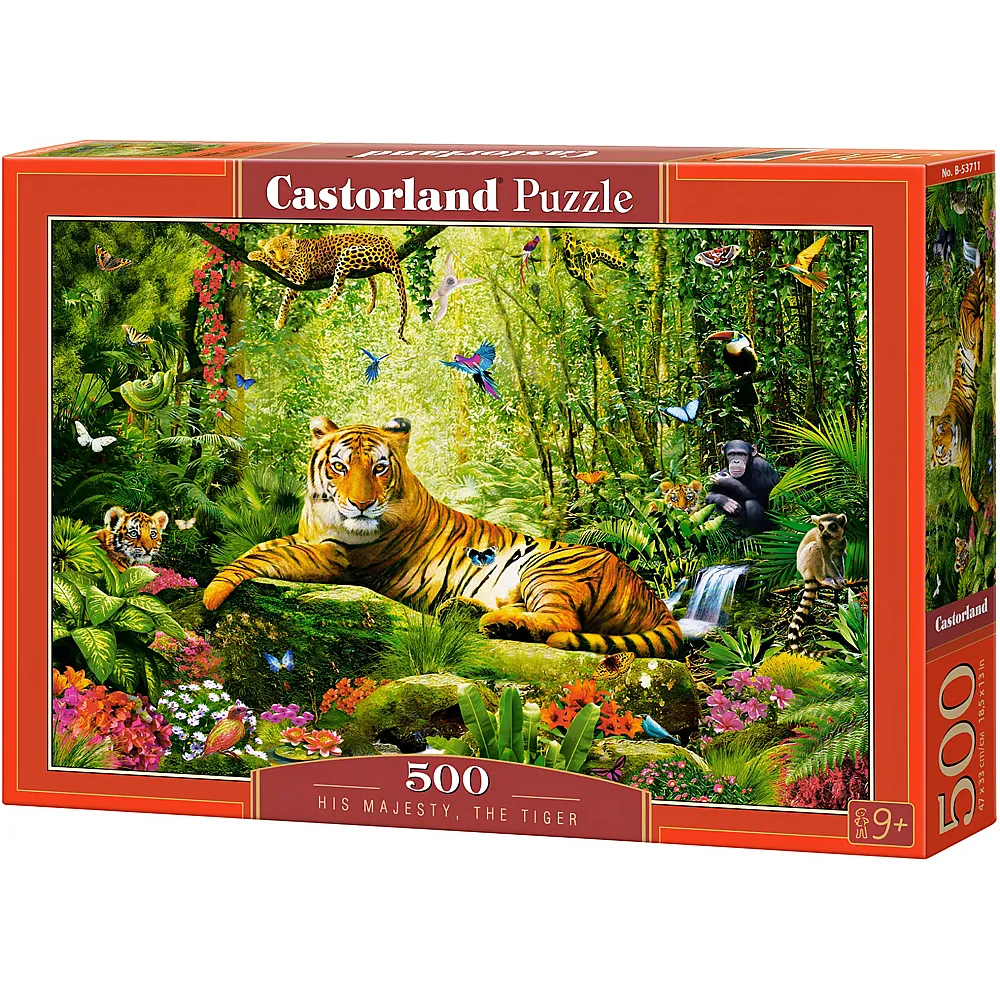 Castorland Puzzle Seine Majest�t der Tiger - 500 Teile
