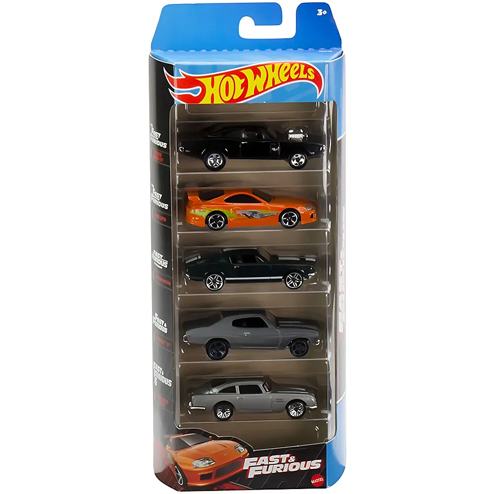 Hot Wheels 5er Geschenkset Fast & Furious 1:64 | Spielzeugauto