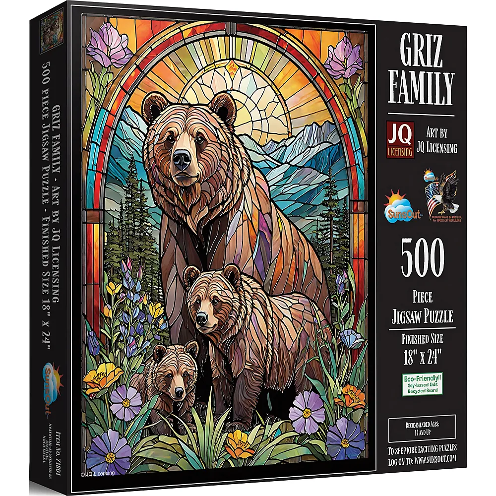 SunsOut Puzzle JQ Licensing Familie Griz - 500 Teile