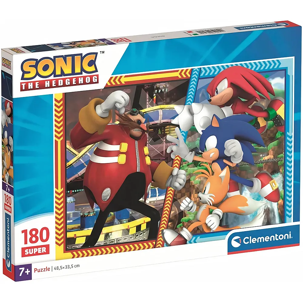 meinspielzeug - Clementoni Puzzle Sonic The Hedgehog - 180 Teile | Puzzle 105-300 Teile