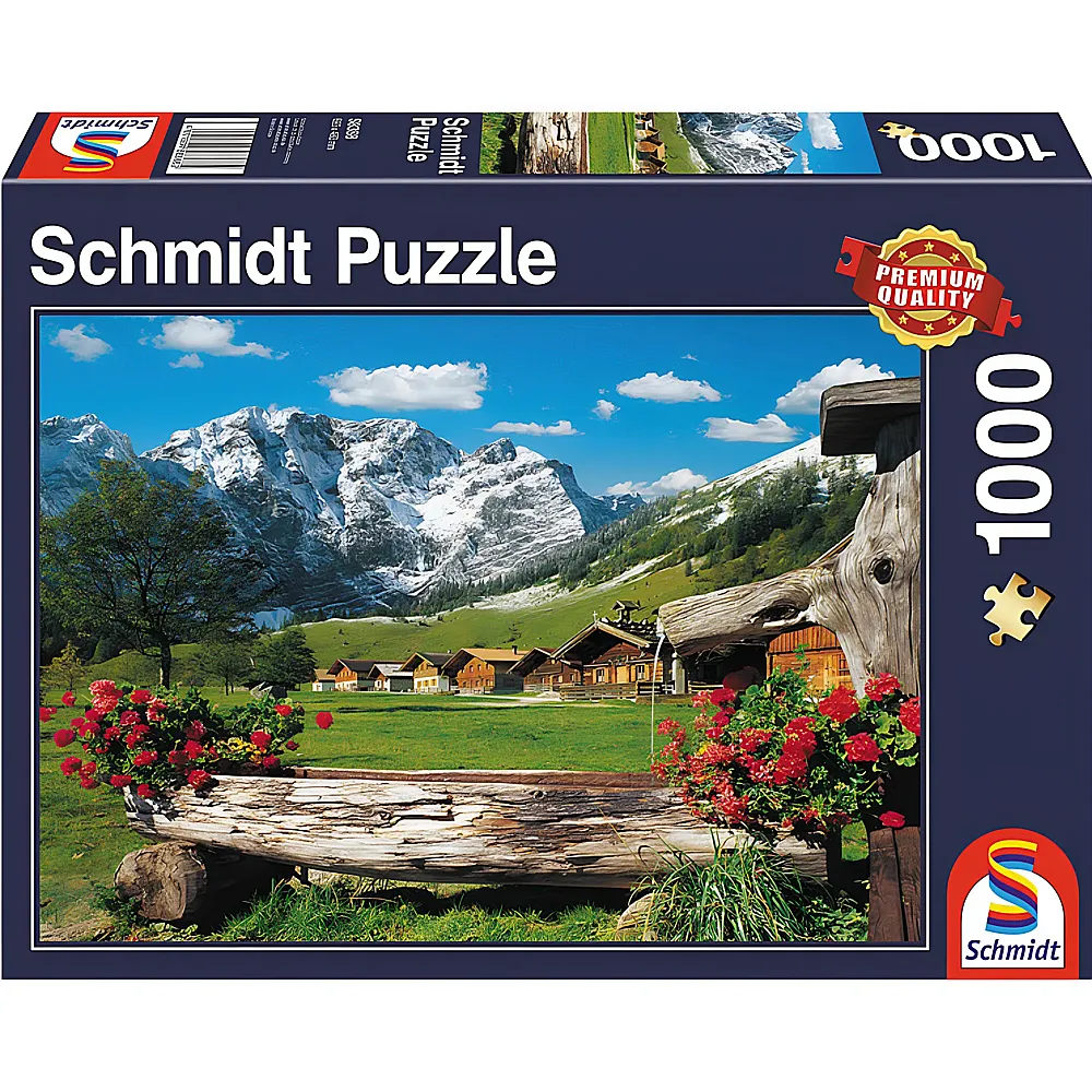 Schmidt Puzzle Blick ins Bergidyll 1000Teile
