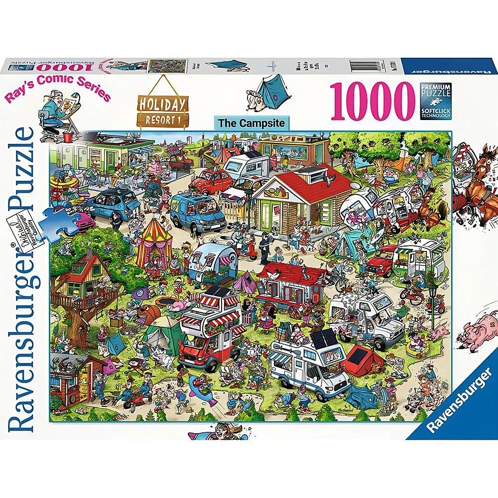 Ravensburger Puzzle Holiday Resort 1 - The Campsite 1000Teile