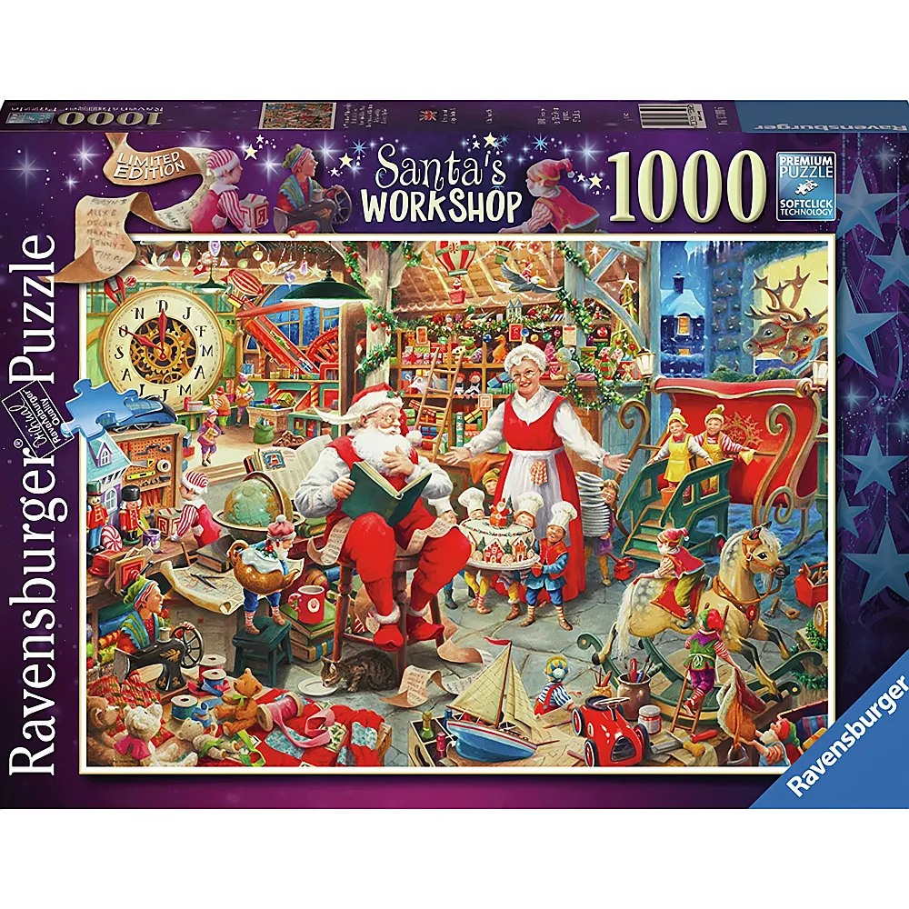 Ravensburger Puzzle Santas Workshop 1000Teile | Puzzle 1000 Teile