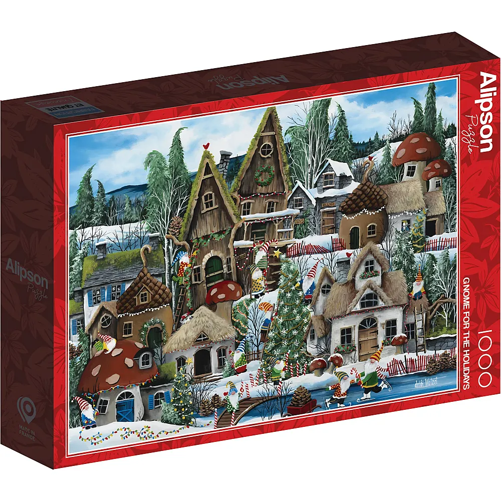 Alipson Puzzle Debbi Wetzel Gnome for the Holidays - 1000 Teile