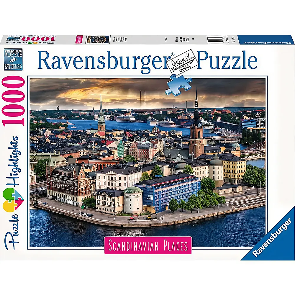 Ravensburger Puzzle Scandinavian Places Stockholm, Schweden 1000Teile