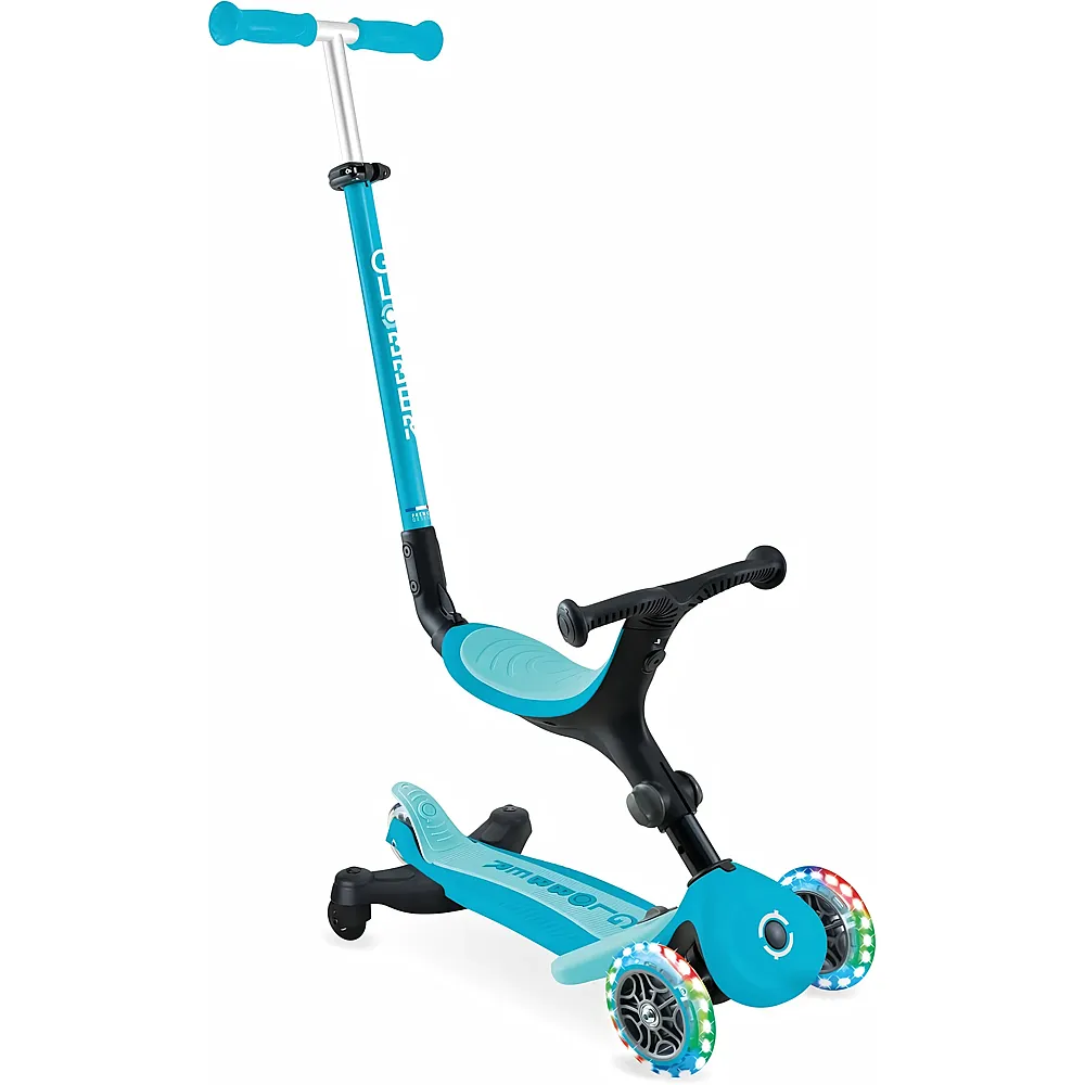Globber Laufrad / Dreirad GO UP Active Lights 360 Aqua