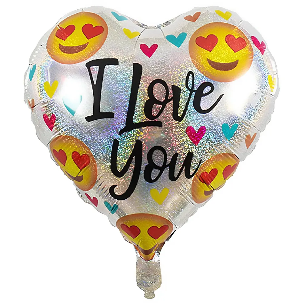 Riethmller Folienballon Herz silber 45cm | Kindergeburtstag