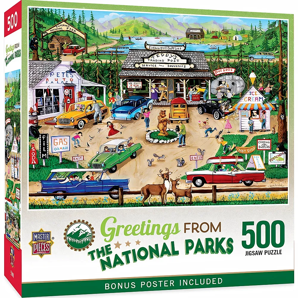 Master Pieces Puzzle Greetings From Den Nationalparks - 500 Teile