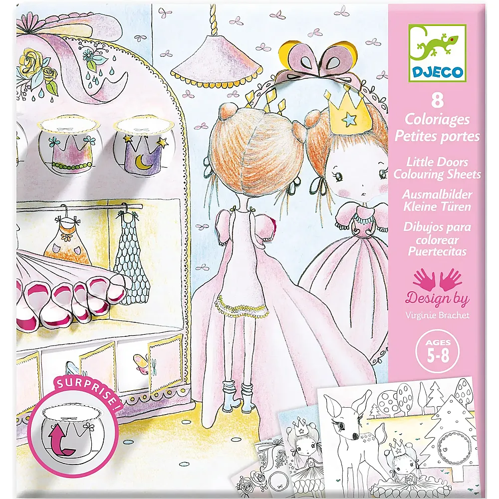 Djeco Bunte �berraschung Pupis kleine T�ren