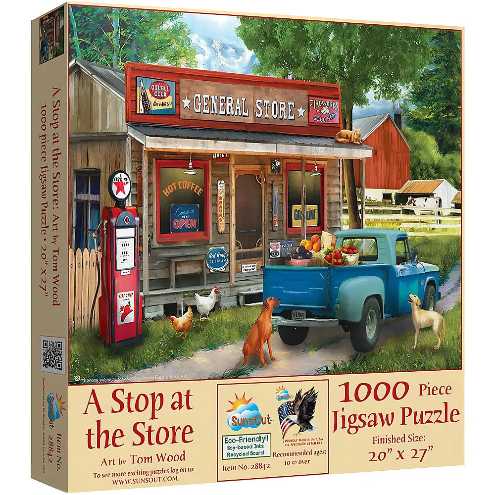 SunsOut Puzzle Tom Wood A Stop at the Store - 1000 Teile