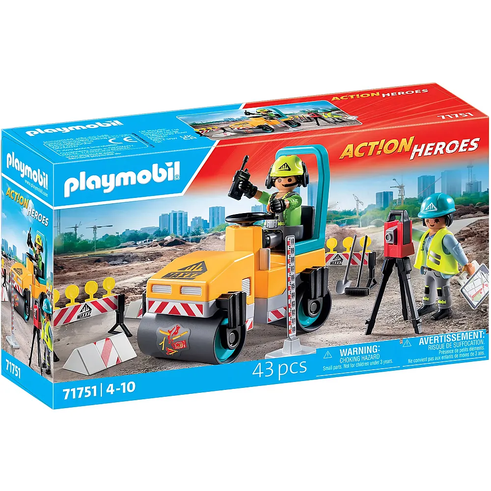 PLAYMOBIL Action Heroes Strassenbaustelle 71751