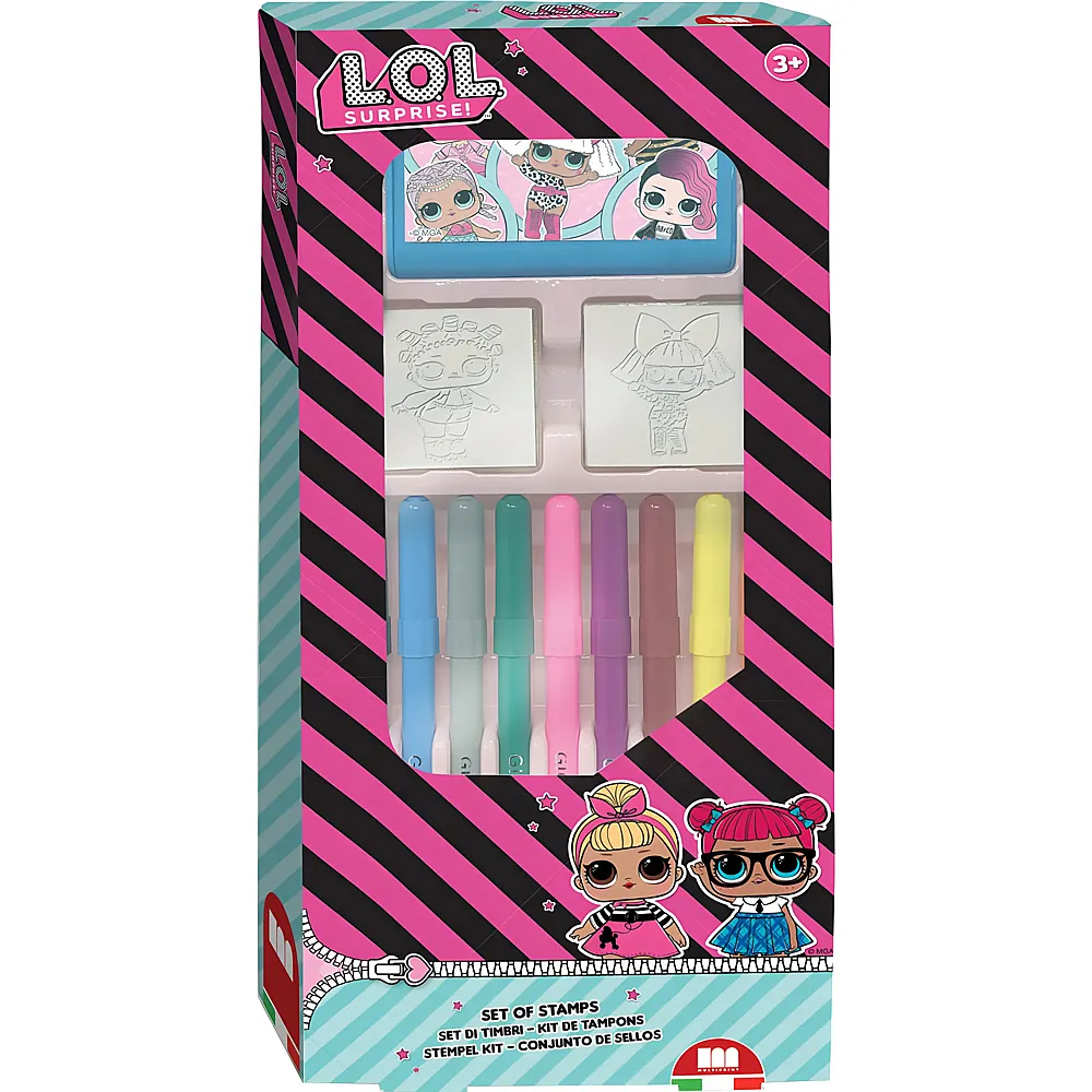 Multiprint L.O.L. Surprise Stempelset mit Filzstiften | Malsets