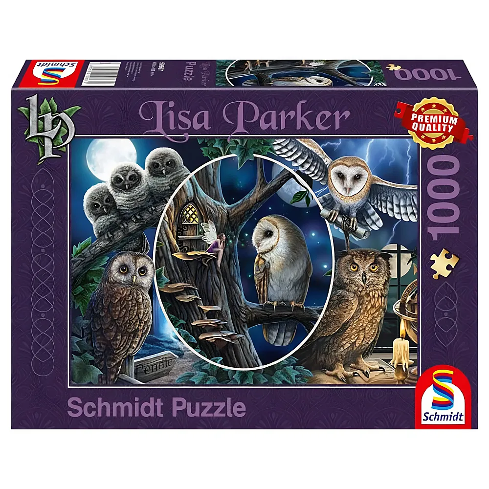 Schmidt Puzzle Lisa Parker Geheimnisvolle Eulen 1000Teile