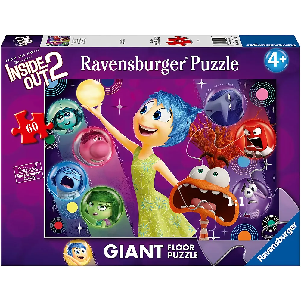 meinspielzeug - Ravensburger Puzzle Giant Floor Inside Out 2 60Teile | Puzzle 10-104 Teile