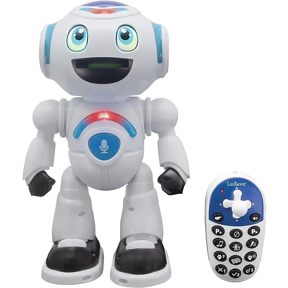Lexibook Powerman MASTER sprechender Lern-Roboter mit Quiz, Musik