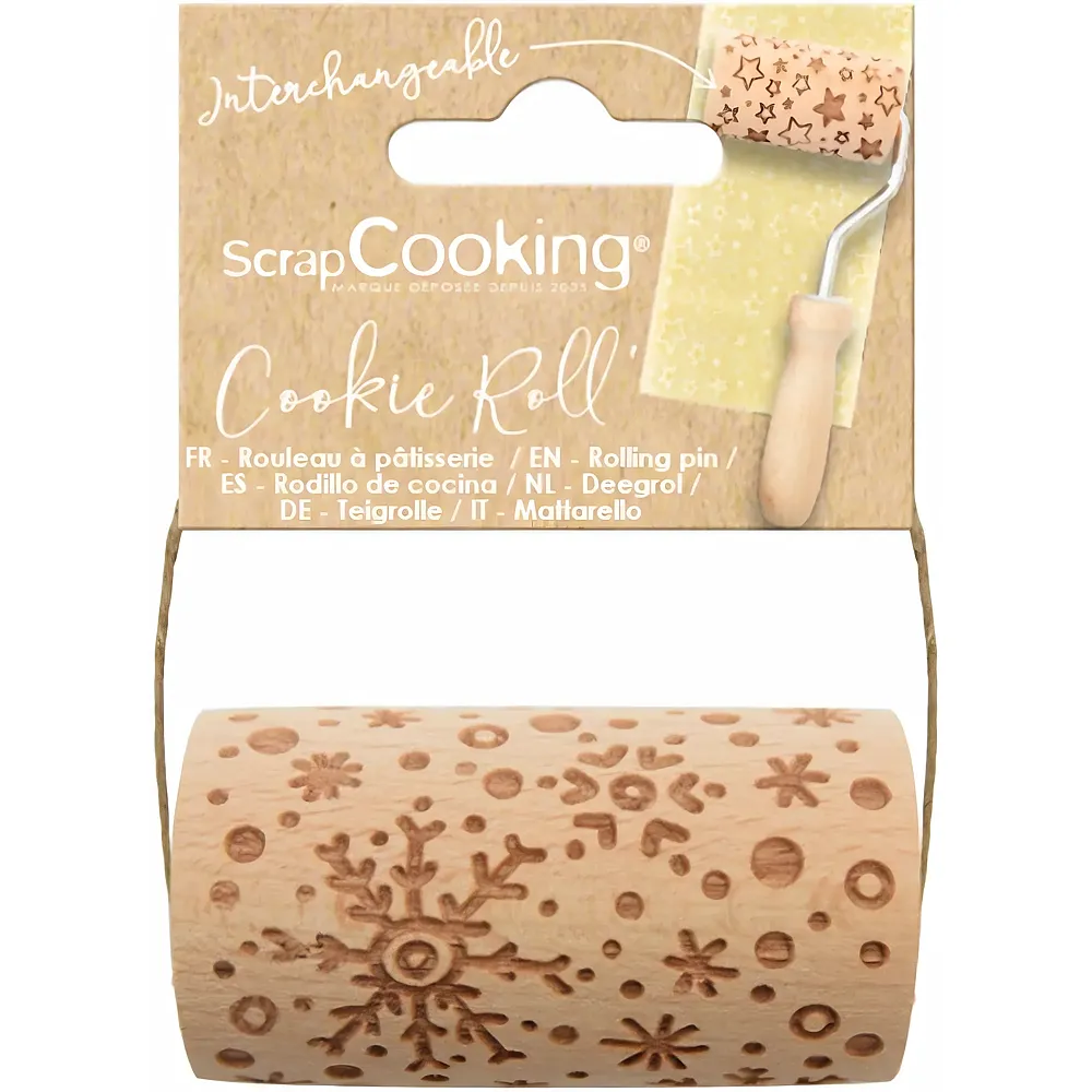 ScrapCooking Teigroller Schneeflocken