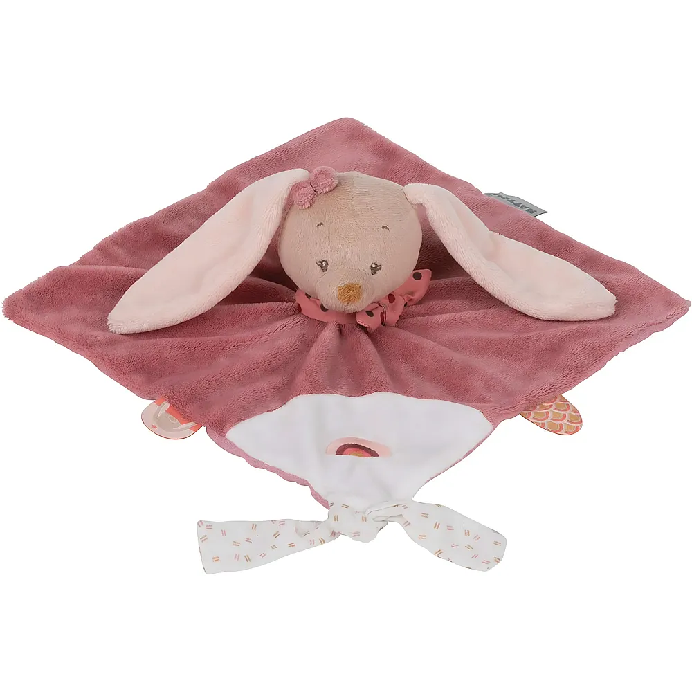 Nattou Doudou lapin Pauline vieux rose - 27 cm