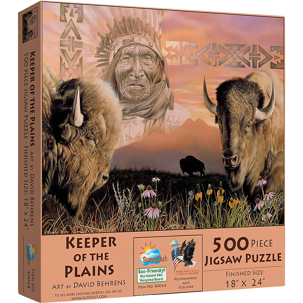 SunsOut Puzzle David Behrens Keeper of the Plains - 500 Teile