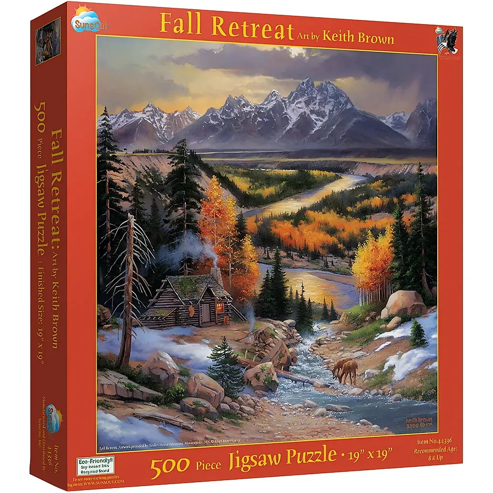 SunsOut Puzzle Keith Brown Fall Retreat - 500 Teile